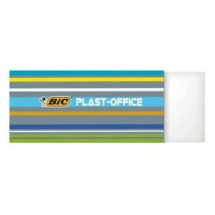 Gomme blanche plastique Bic format 60 x 21 x 11 mm